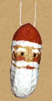 Peanut Santa Ornament